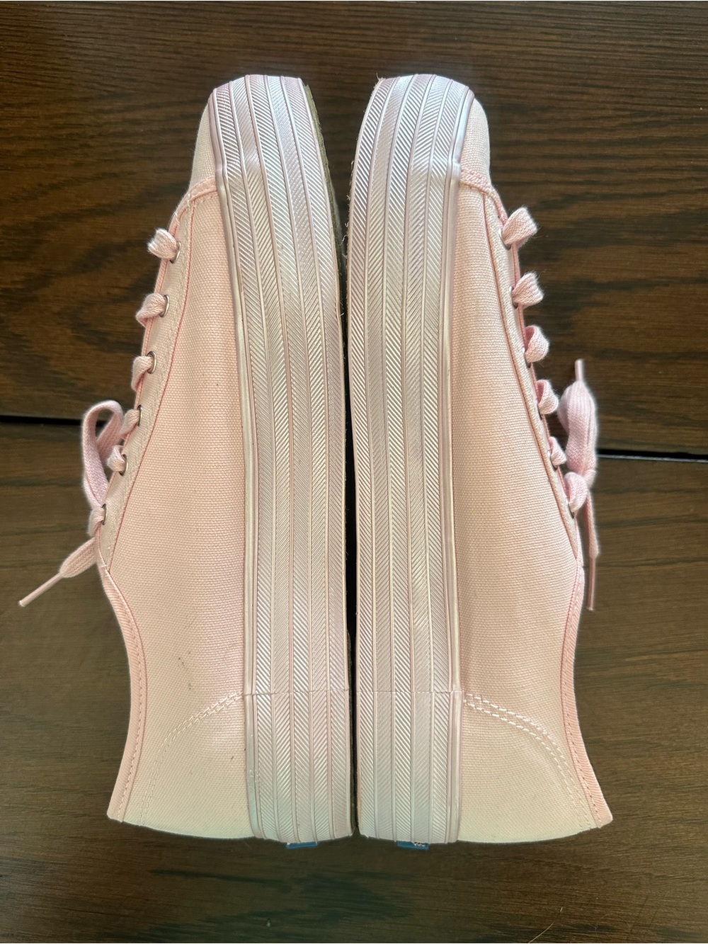 Keds Pink Low-Top Canvas Platform Sneakers 10M - Picture 8 of 11